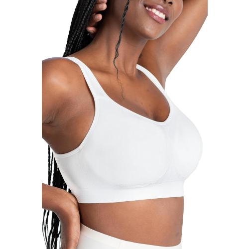 SHAPERMINT Bralettes for Women with Support - Adjustable Wireless Support Bra, Full Coverage No Underwire Seamless Bra