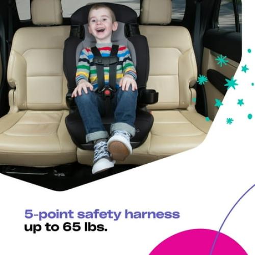 Cosco Kids Finale 2-in-1 Toddler Booster Car Seat, Peony Tiles II, Harness Booster Car Seat