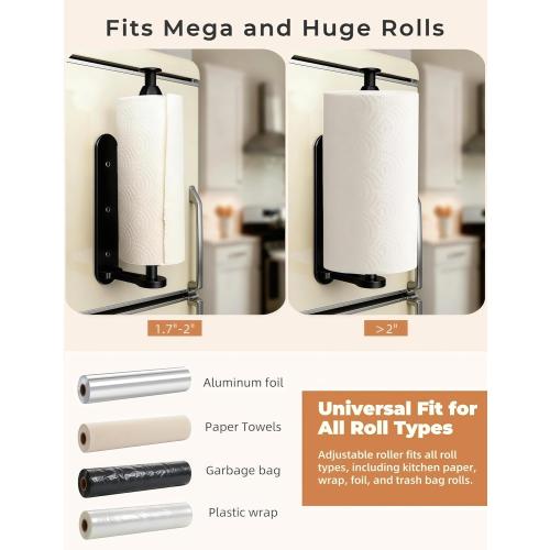 Magnetic Paper Towel Holder for Fridge, Kitchen, Bathroom, Garage, Rv