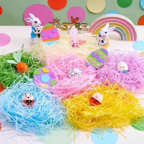 JOYIN 1 LB Easter Grass 6 Colors Recyclable Gift Wrap Crinkle Paper Shred for Basket Craft Boxes Bags Filler Stuffers, Easter Egg Hunt, Wedding Birthday Bridesmaid Engagement Party Favor Decor(16 OZ)