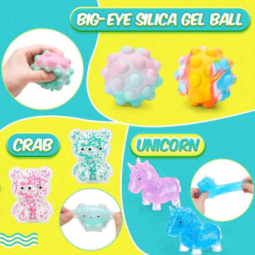24 Pack Stress Balls, Squishy Balls, Squeeze Balls for Adults