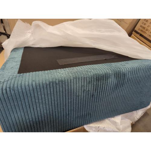 Blue Square Ottoman