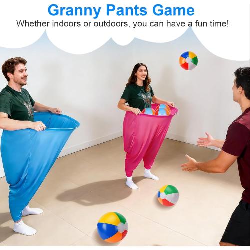 19PCS Granny Pants Yard Game, Hilarious Toss Outdoor Games for Kids 4