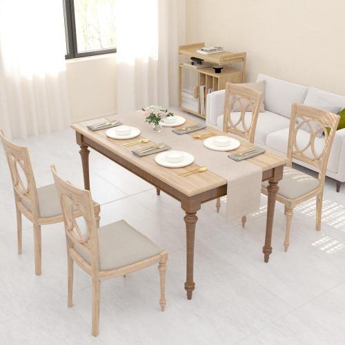 Soft Caddice Faux Linen 2 Piece Fabric in 1 Table Runner, eco-Friendly Fabric Handcrafted Runner, Natural Linen 12 x 36 Inch