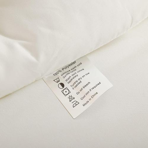 ROSGONIA Alaskan King Comforter, Ivory, 136x120 Soft Bedding Blanket Quilt