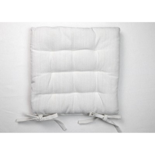 Solid Chair Pad Cream - Threshold Indoor Square Seat Cushion, Cotton Polyester, OEKO-TEX Certified