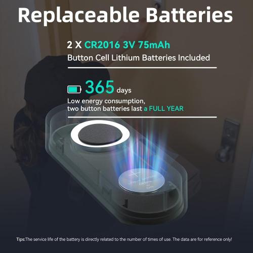 AIDA Lighted Wireless Doorbell for Home, Waterproof Battery Doorbell Wireless 1,000ft Range, 5 Volume Levels with 58 Chimes & LED Flash on Receiver (Black, 1 transmitter & 1 Receiver)