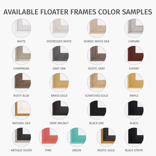 PIXY CANVAS Floater Frame 10x10 for 1-1/2 (1.5) inch Deep Canvas Paintings/Canvas Prints/Wood Canvas Panels/Wall Art/Wall Decor/Home Decor/Artwork (White, 10 x 10 inch, Square)