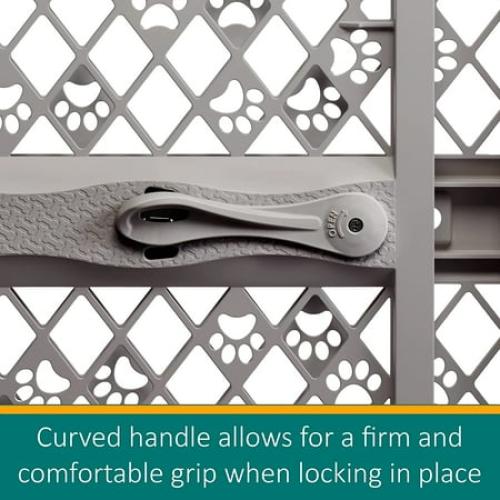 MYPET North States Paws 40 Portable Pet Gate: Expands & Locks in Place with no Tools. Pressure Mount. Fits 26- 40 Wide