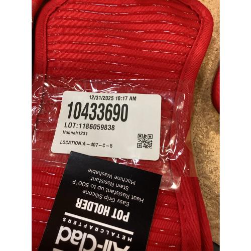 All-Clad Premium Pot Holder, 2 Piece, Chili Red