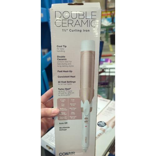 Conair Double Ceramic Rosegold Curling Iron