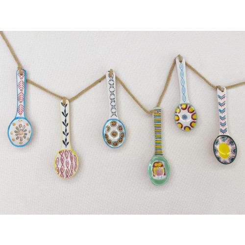 Ceramic Coffee Spoons Set of 6 – Multipurpose Teaspoons for Espresso/Tea/Dessert | Assorted Bright Colors, Lead-Free | Dishwasher/Microwave Safe | Cute Decorative Spoons for Kitchen & Gifts
