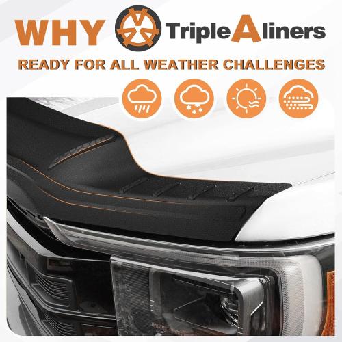 TripleAliners Hood Bug Deflector Protector for 2021-2025 2026 Ford F150