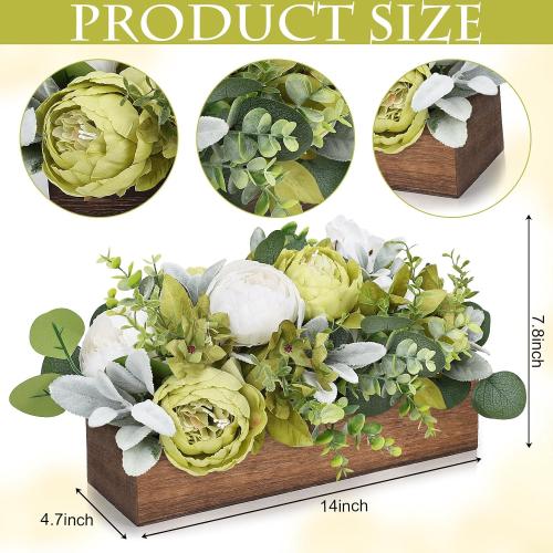 Summer Floral Centerpieces for Table Dining - Green White