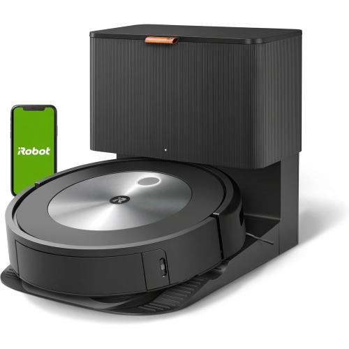 iRobot Roomba j7  (7550) Self-Emptying Robot Vacuum – Uses PrecisionVision Navigation to Identify & Avoid Objects Like Socks, Shoes, & Pet Waste, Smart Mapping, Self-Empty for Up to 60 Days