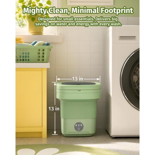 JUJOJB Portable Washing Machine, Folding 20L Mini Washer and Spin-Dryer
