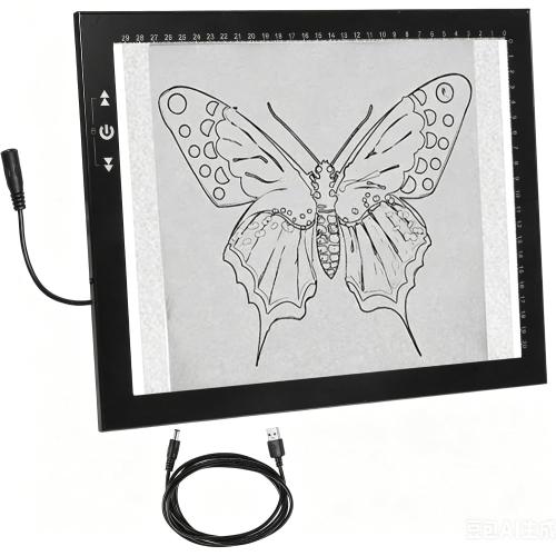 HSK 9”x13”LED Artist tracing Light Box Copy Table, Adjustable High Brightness Light Pad for Tatto Drawing, Sketching, Animation, Diamond Painting Accessories