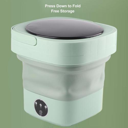 Portable Washing Machine, 6.5L Mini Washer and Spin Dryer, Portable Mini Washing Machine with Spin, Portable Washer and Dryer Combo for Apartments, RV, Travel, Hotel (Green)