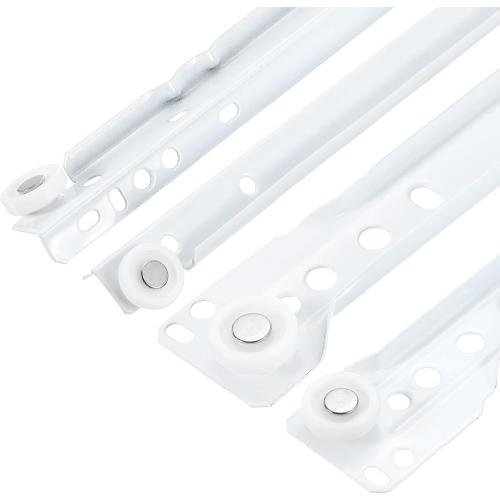 uxcell 2 Pair Drawer Slides, 16 Inch Drawer Slide Heavy Duty Side Bottom Mount Drawer Glides Replacement for Cabinet Dresser Drawers