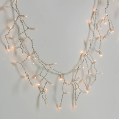 200ct Incandescent Heavy Duty Christmas Indoor Outdoor Icicle String Lights Clear with White Wire - Wondershop™
