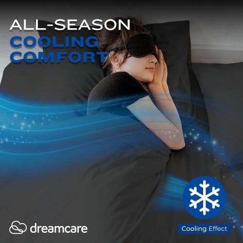 DREAMCARE Twin XL Sheets - 4pc Breathable Cooling Sheets Twin XL Sheet Sets