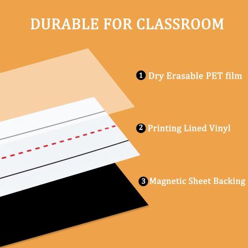 Magnetic Sentence Strips for Whiteboard,3x12ft Roll