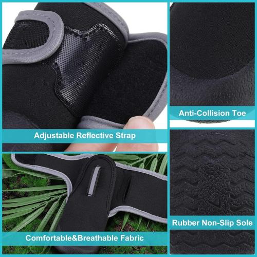 EXPAWLORER Waterproof Dog Shoes for Small Medium Large Dogs, Dog Shoes for Hot Pavement, Hiking Walking, Reflective Dog Booties for Outdoor Snow Rain Days, Anti-Slip Dog Boots & Paw Protectors