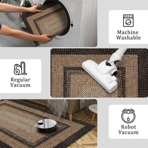 Washable Rug 10x 13  Living Room Bedroom Rugs