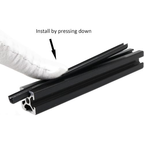 25Pcs 420mm 2020 Aluminum Extrusion Panel Mount T Slot U-Shaped Groove Strip Bracket for 20 Series 20/20 2040 Extruded Aluminum Profile Acrylic & Glass Board Clamp Partition