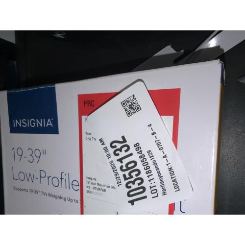 Insignia™ - Fixed TV Wall Mount for Most 19 - 43 TVs - Black