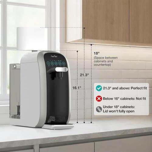 SimPure Y7P-BW UV Countertop Reverse Osmosis Water Filter, 5 Stage RO | NSF/ANSI 58 Certified Water Filtration System, No Installation, 4: 1 Pure to Drain, RO Water Purifier, Classic Taste