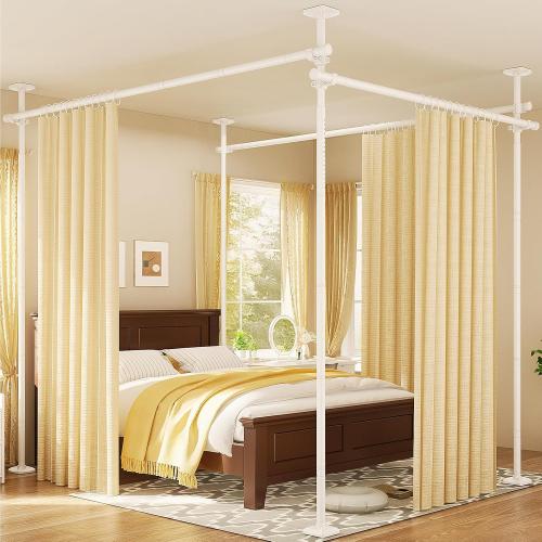 Goovilla Room Divider for Room Separation, 4-10ft(H) 28-171inch(W), White