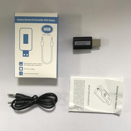 USB Bluetooth 5.0 Transmitter Receiver, 2-in-1 Wireless Audio Adapter