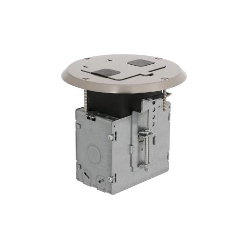 Hubbell RACO 1-Gang Galvanized Steel New Work/Old Work Round Electrical Box