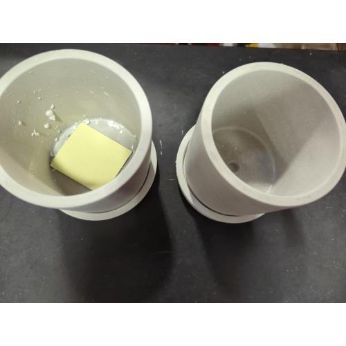 2 Gray Small Pots