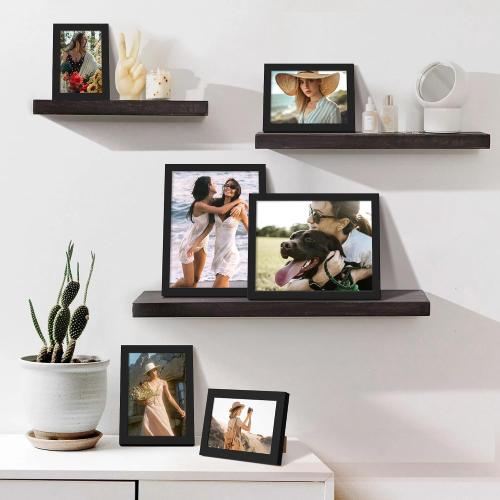 upsimples Picture Frames Set of 10, Including 8x10, 5x7, 4x6 Black Frame