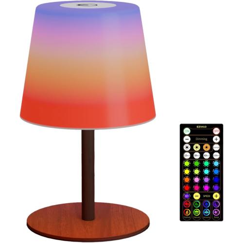 EZVALO Valentines Day Gifts for Her, RGB Color Changing Shower Lamp, 83 Scene Modes, IP65 Waterproof Rechargeable Cordless LED Light for Bathroom, Spa-Like Shower, Patio, Camping, Home Decor, 1Pcs