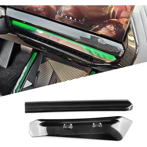 Dash Air Vent Cover for 2025-2026 BMW X3 G45 M50, Carbon Fiber | Fits 2025 2026 X3 G45 M50, Dashboard Panel Cover, Center Console AC Vent Trim, BMW Interior Accessories, Anti-Scratch