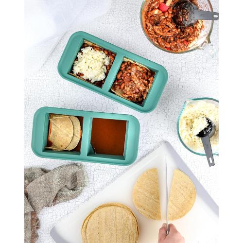 Souper Cubes 2 Cup Silicone Freezer Tray with Lid, Perfect for Storing Lasagna, Leftovers, Sauces, Portioned Meals and More, Silicone Freezer Mold for Meal Prepping - Kale - 1-Pack