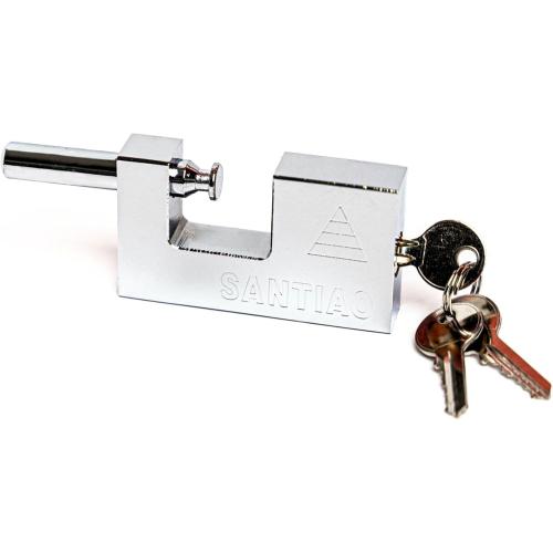 Heavy Duty 90mm Padlock - Stainless Steel Security Lock with 3 Keys | Anti-Theft Weather-Resistant for Outdoor Gates, Sheds, Garages & Storage Units