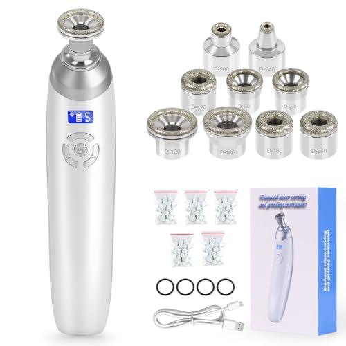Beauty Star Upgraded Cordless Diamond Micro-dermabrasion Machine, Portable Crystal Tips Tool for Facial Skin Care, Face Pore Vacuum Glow Devices Kit, Home Use Microderm Equipment