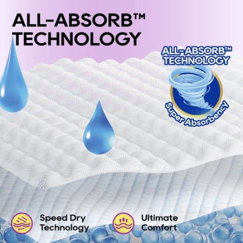 Honey Care All-Absorb A31 Disposable Female Dog Diapers Small Size, 40 Count, Super Absorbent
