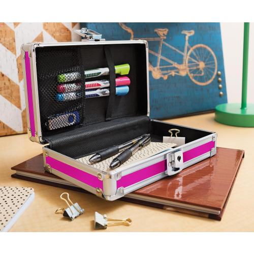 Vaultz Locking Pencil Box, Camo Design, Key Lock, Mesh Pocket