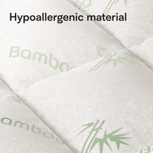 Niagara Sleep Solution Bamboo King Size Mattress Topper, Mattress Pad, Mattress Cover 78x80 inches