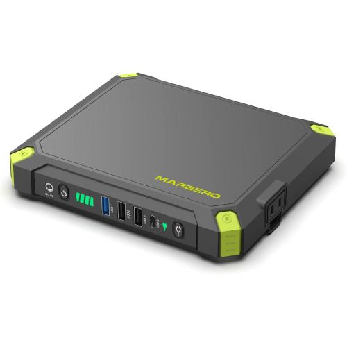 MARBERO Portable Power Station with AC Outlet, 80W/110V External Battery Pack 24000mAh/88.8Wh Power Pack, Portable Power Source Supply Backup for Outdoor Tent Camping Home Office Business