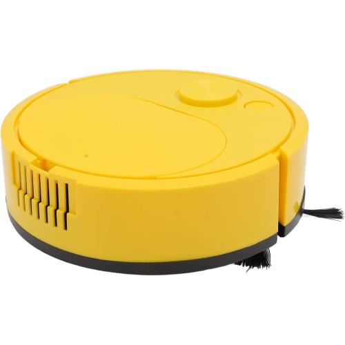 Fdit Robot Vacuum Cleaner, Mini Automatic Avoidance USB Charging Smart Sweeping Robot for Wooden Flooring for Carpet (Yellow)
