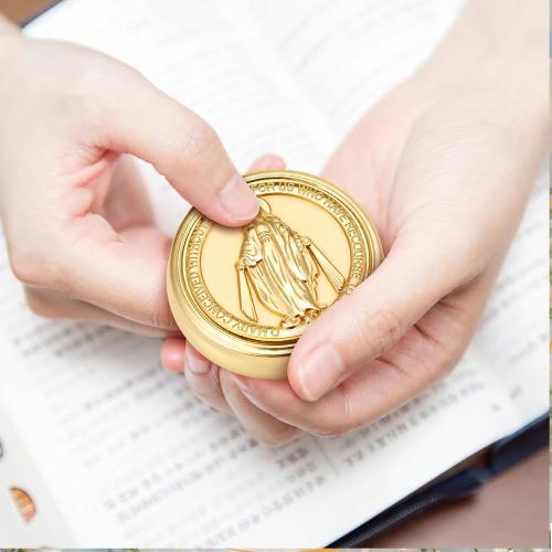 Nosiny 4 Pcs Vintage Rosary Bead Box Catholic Gift Rosary Case for Women