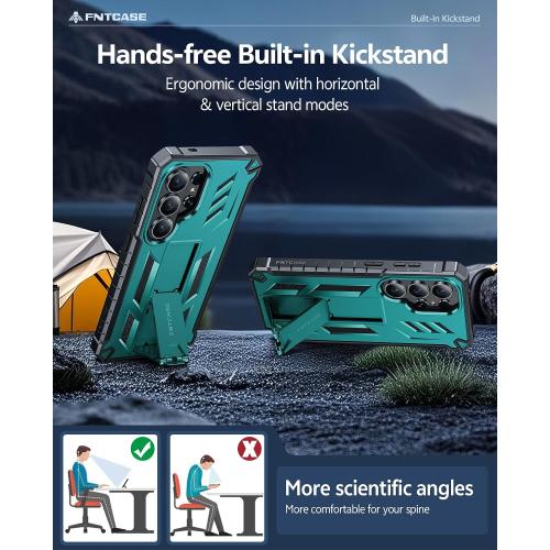 FNTCASE for Samsung Galaxy S26 Ultra Case with Built-in Screen Protector