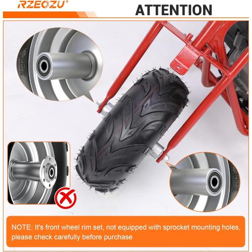145/70-6 Tires Mini Bike Front Wheel Rims and Tire for CT100U GMB100