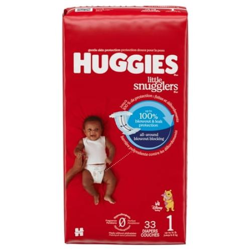 Huggies Little Snugglers Baby Diapers, Size 1 (8-14 lbs), 198 Ct (Select for More)